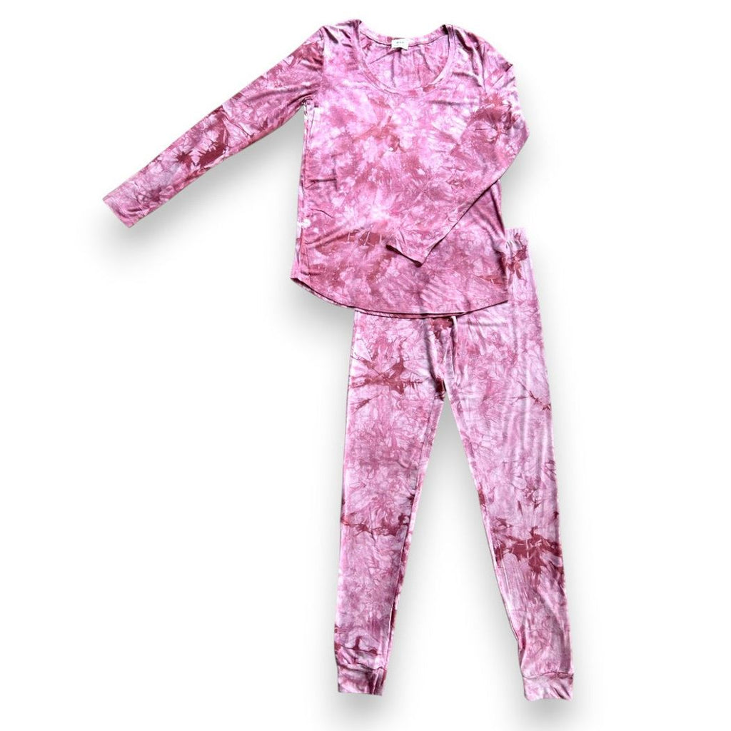 Berry Tie Dye Women's Long Sleeve Legging Set
