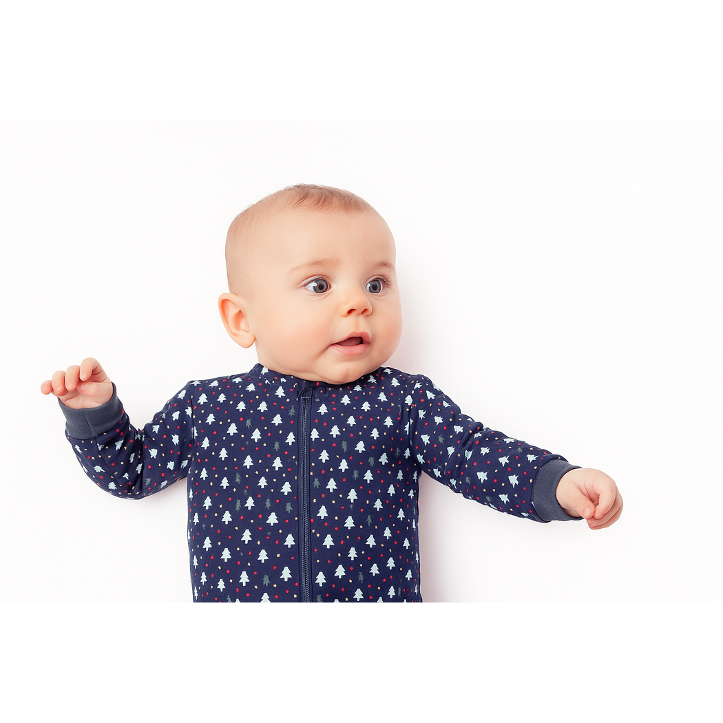 Festive Firs Bamboo Zip Sleeper