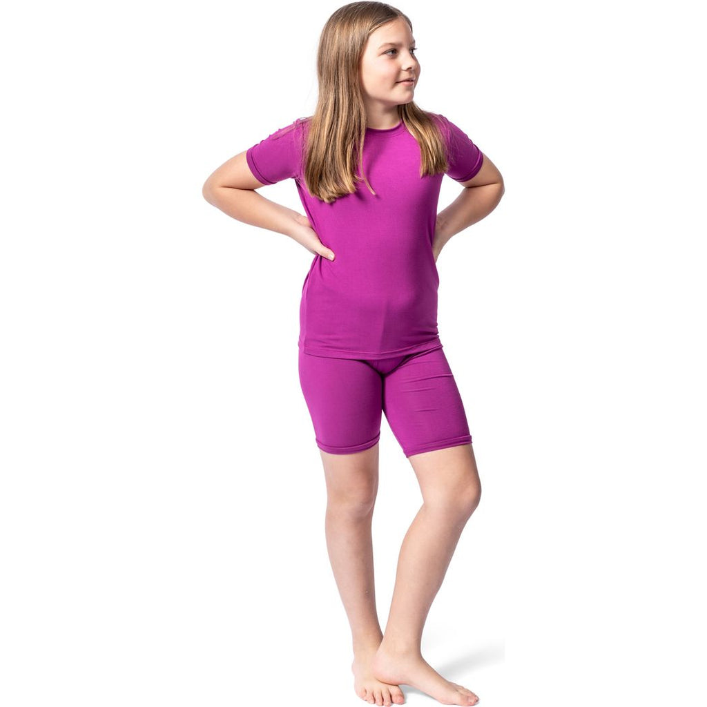 Fuchsia Bamboo Shorties PJ Set