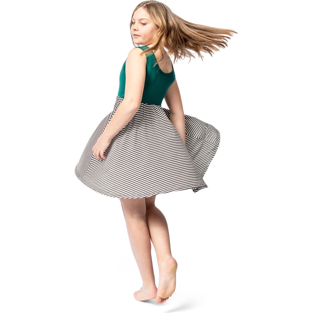 Lucky Stripe Tank Twirl Dress