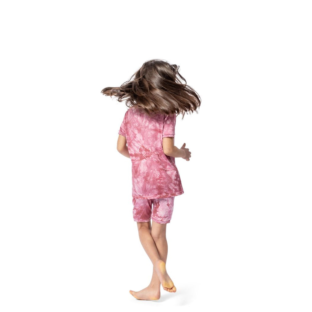 Berry Tie Dye Bamboo Shorties PJ Set