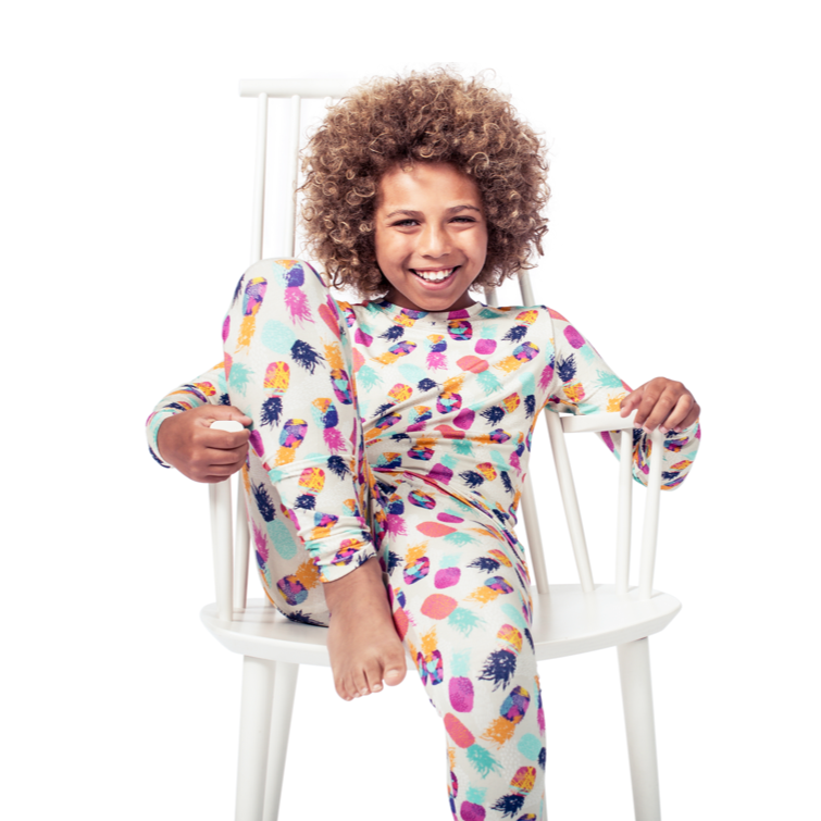 Pyjama en bambou pour enfants Pineapple