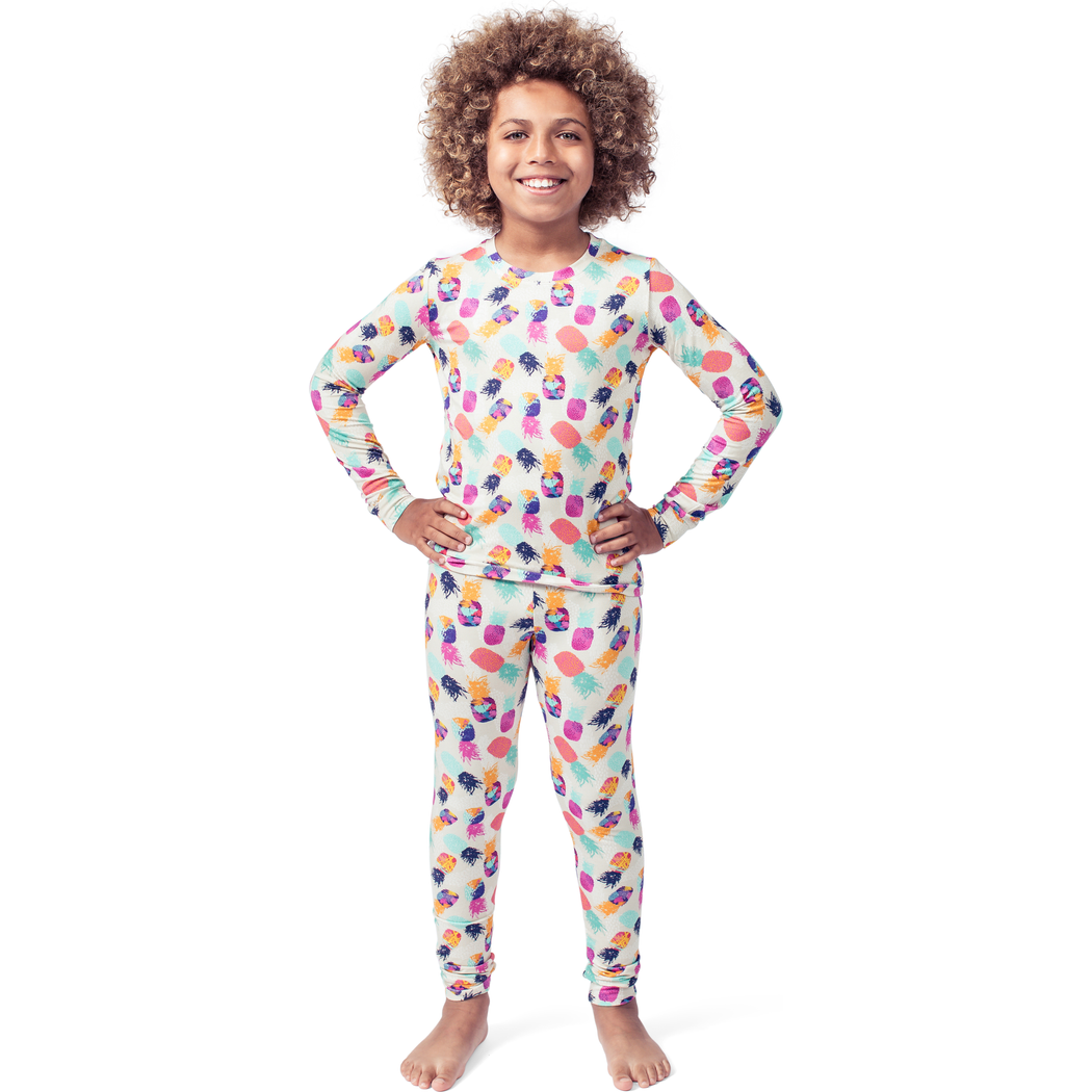 Pyjama en bambou pour enfants Pineapple