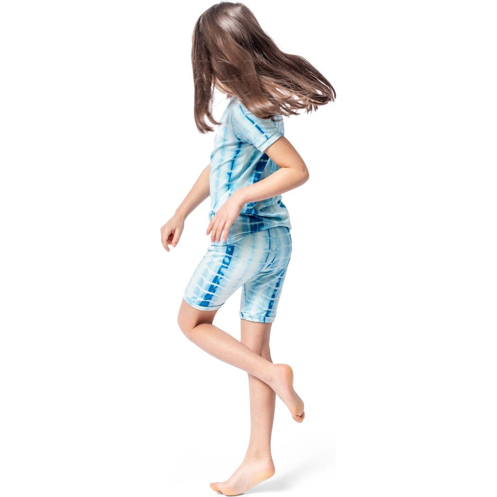 Mykonos Shibori Kids Bamboo Shorties PJ Set