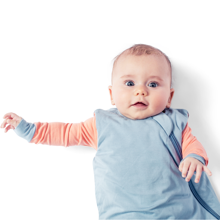 Grenouillère zippée en bambou abricot