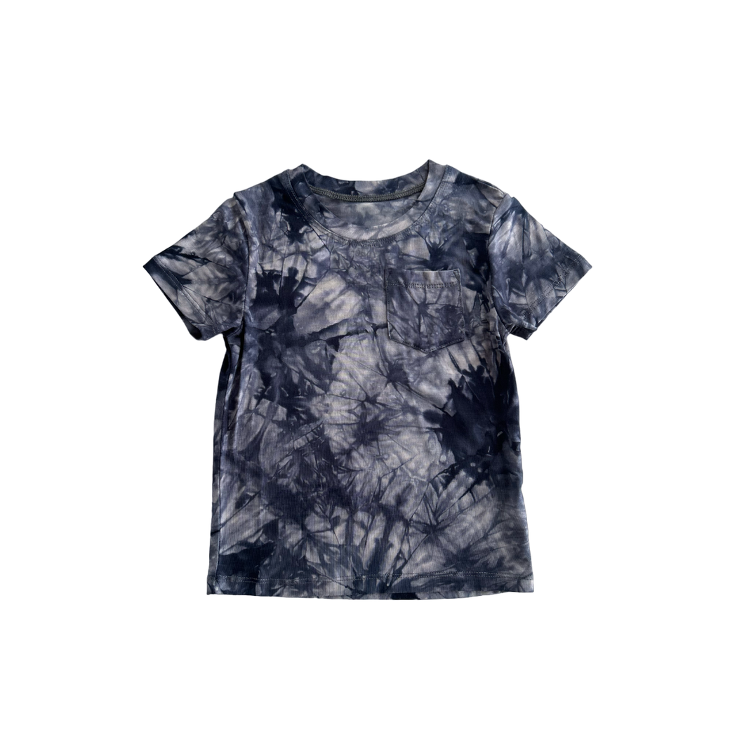 Navy Tie Dye Kids T-Shirt