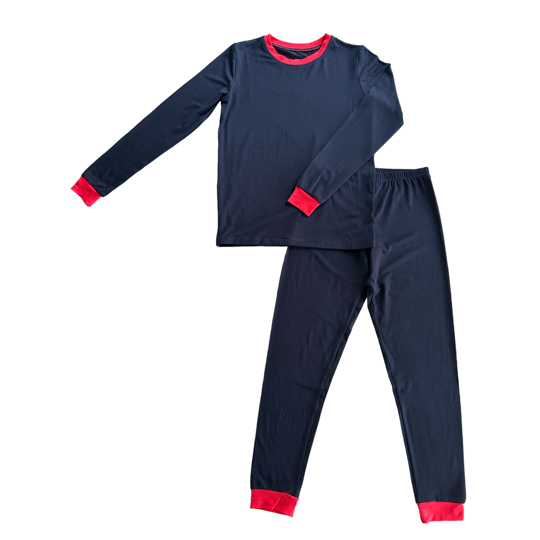 Navy Kids Bamboo PJs