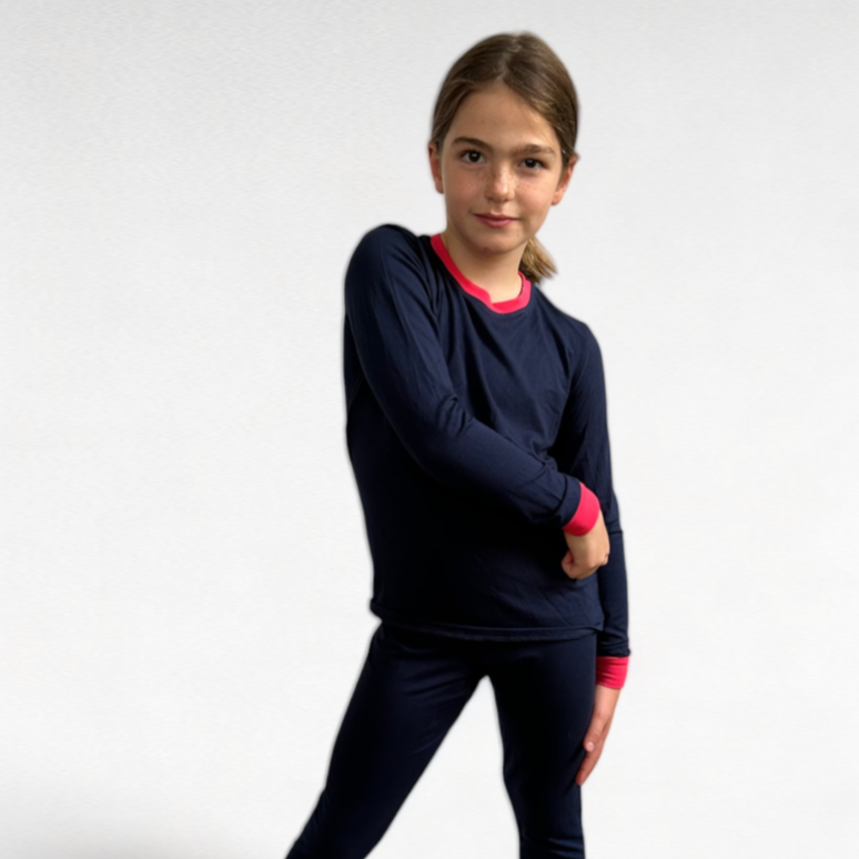 Navy Kids Bamboo PJs