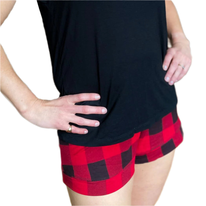 Women's Bamboo Short Sleeve Loungewear Set (Almond Milk)