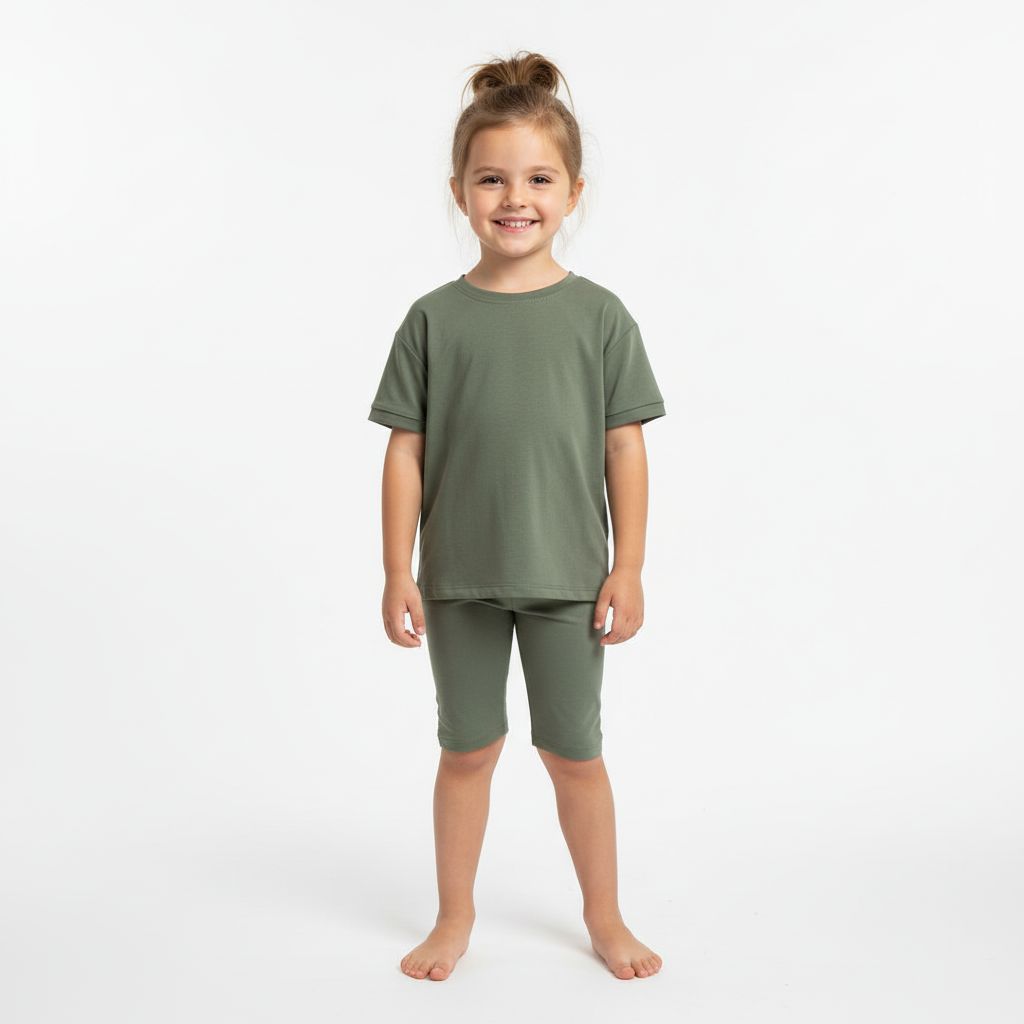 Sage Bamboo Shorties PJ Set