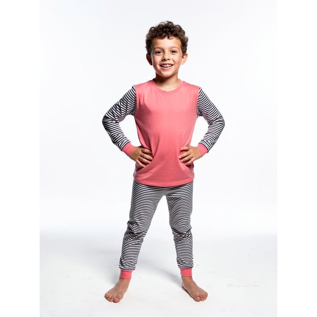 Bubble Gum Stripe Kids Bamboo PJs