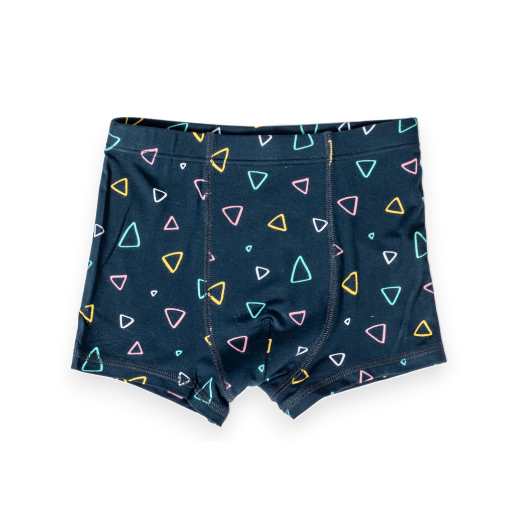 Dog Show Boys Underwear 2-pack in neutral tones laid flat on a white background
