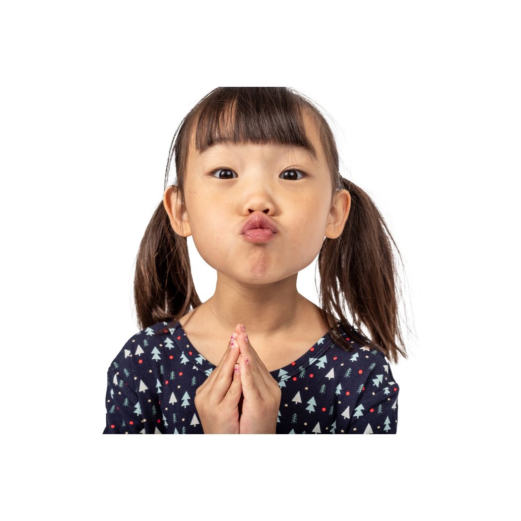 Close-up detail of girl wearing Midnight Pines Kids Snuggle Dress in navy