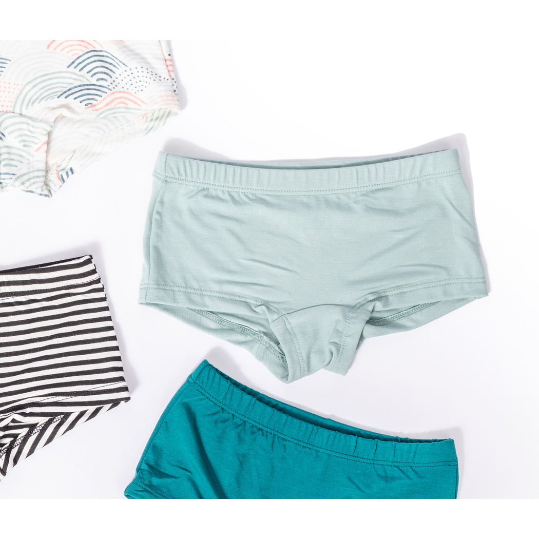 Mint Girls Underwear laid flat on a white background
