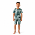 Green Tie Dye Bamboo Shorties PJ Set