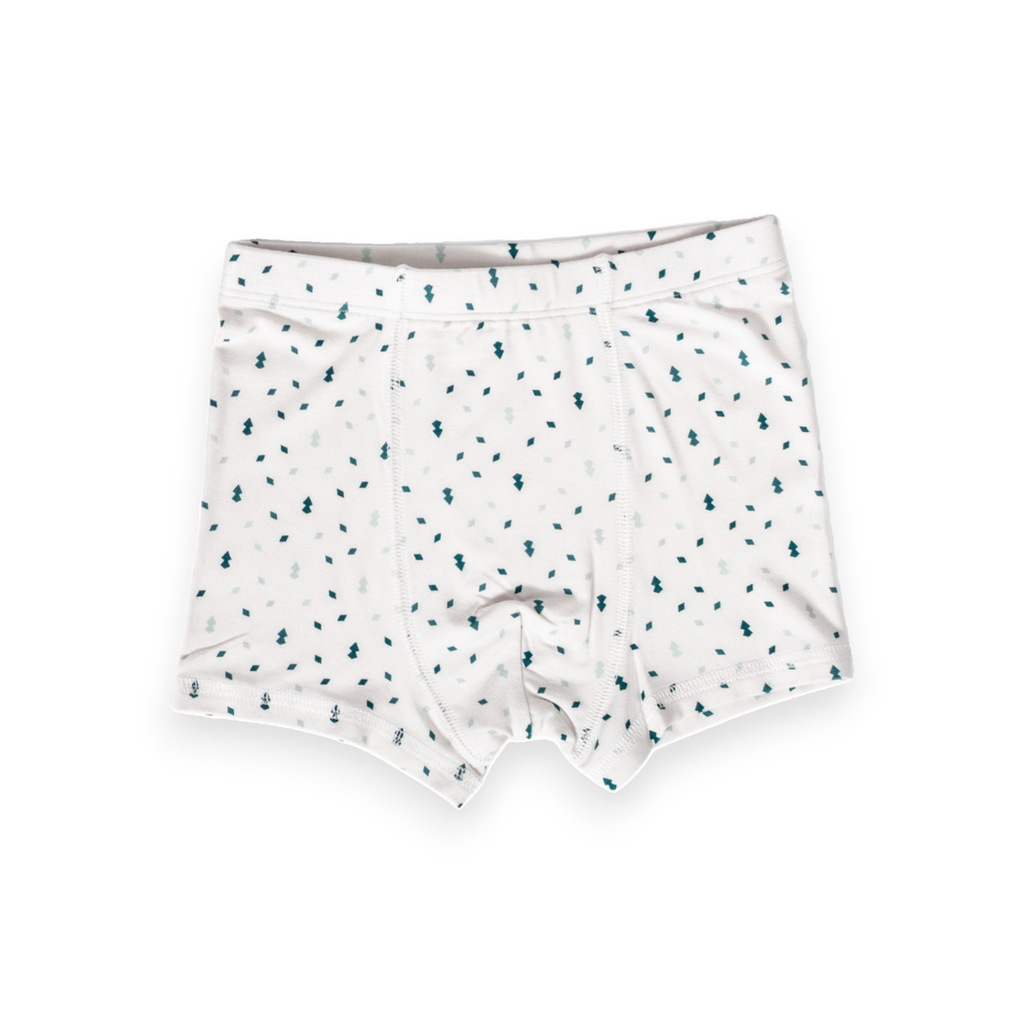 Pines Boys Underwear 2-pack in navy laid flat on a white background