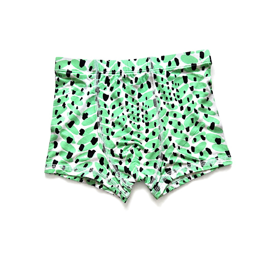 Green dot print boxer brief from the Cactus Boys Underwear 3-pack