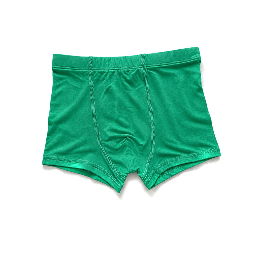 Solid green boxer brief from the Cactus Boys Underwear 3-pack